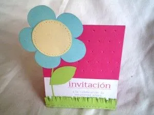 tarjeta de invitacion para el primer cumpleanos de una ninita