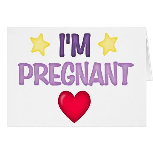 Tarjetas de estoy embarazada - Imagui