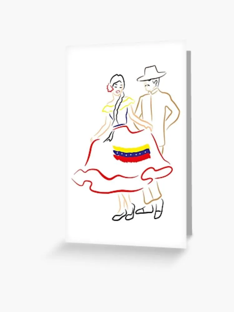 Tarjetas de felicitación con la obra «Baile Venezolano» de Robert Millán  García | Redbubble