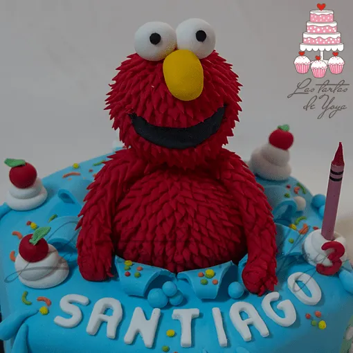 Las tartas de Yoya: Tarta Elmo, para Santiago