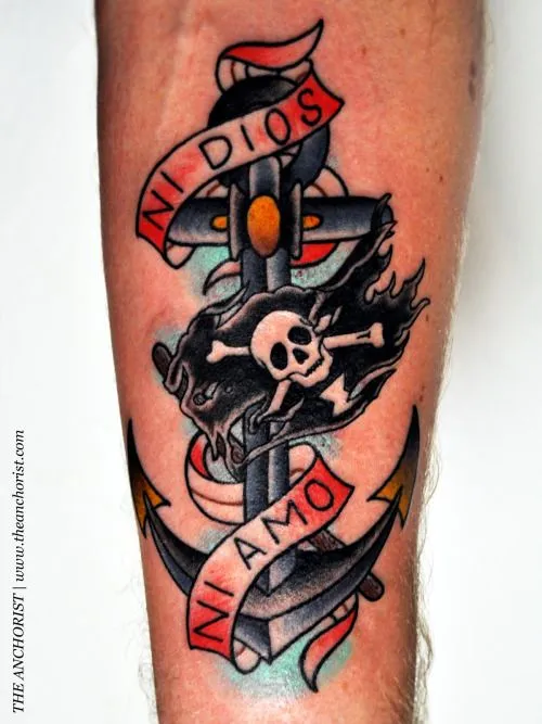 tatuaje de ancla | Tumblr
