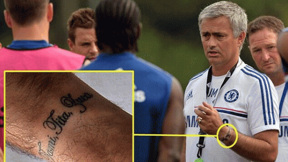 El primer tatuaje de Mourinho