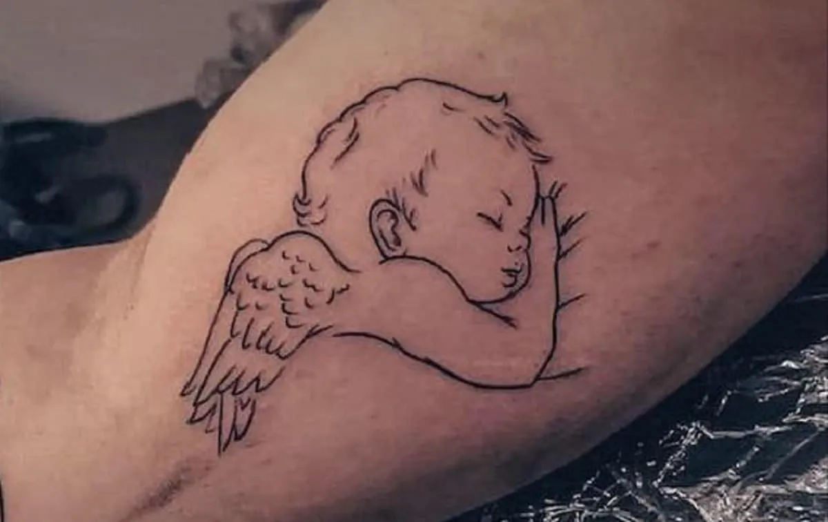 Tatuajes de angelitos bebé | Tatuantes