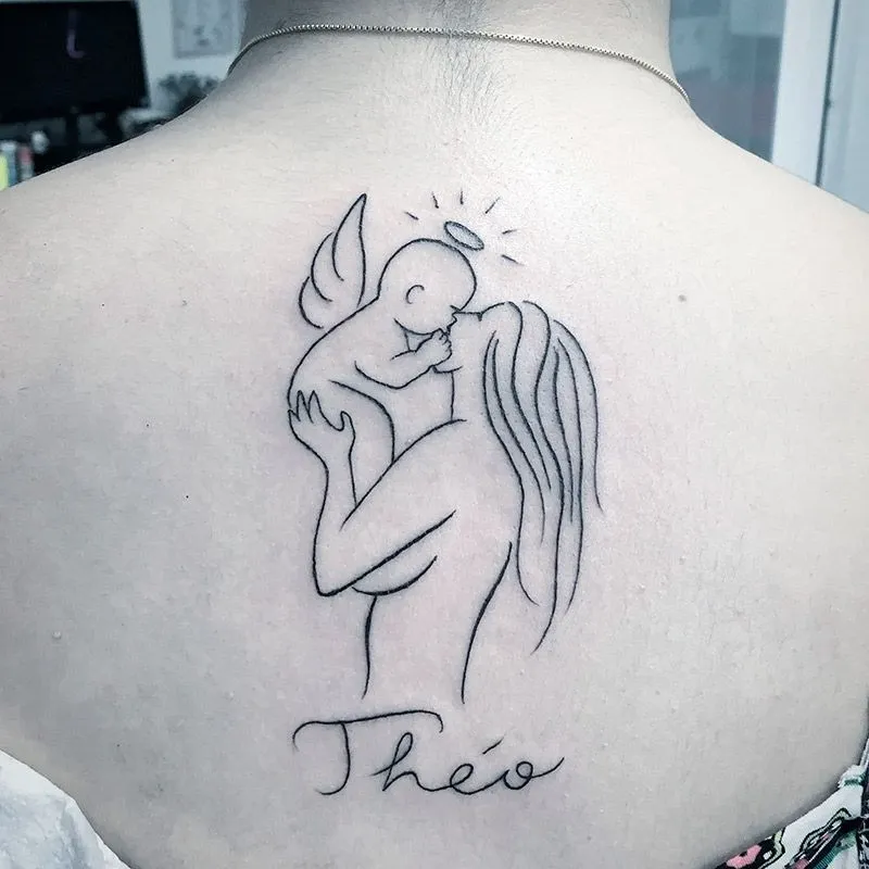 ▷ Tatuajes en honor a bebés que están en el cielo | Tatuajes y más