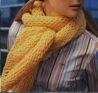 Cómo tejer bufandas con dos agujas :: Bufandas en dos agujas