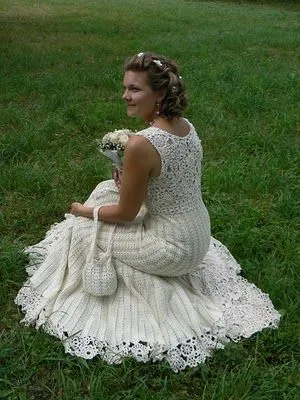 Tejido a crochet: vestido de novia - Guía de MANUALIDADES