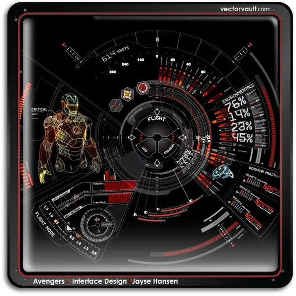 The Avengers interface design by Jayse Hansen – VECTORVAULT - Your ...