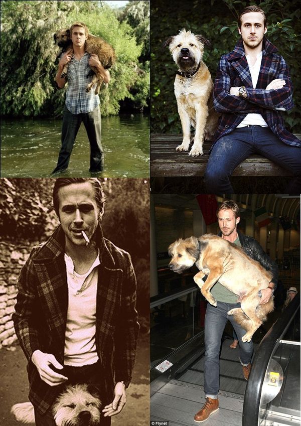 There is nothing sexier than a man who loves his dog. Ryan Gosling <3