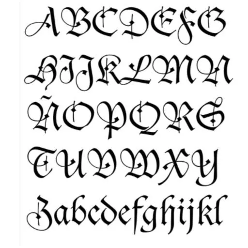 Letras goticas para dibujar - Imagui