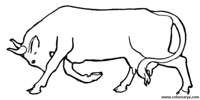 Dibujos para colorear toro y torero - Imagui