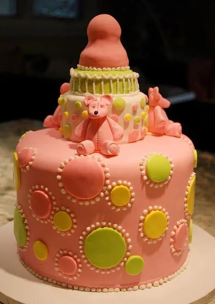torta chupete | baby shower | Pinterest