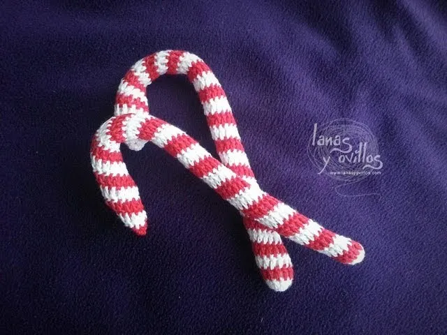 Tutorial Caramelo Navidad Candy Cane Crochet o Ganchillo Paso a ...