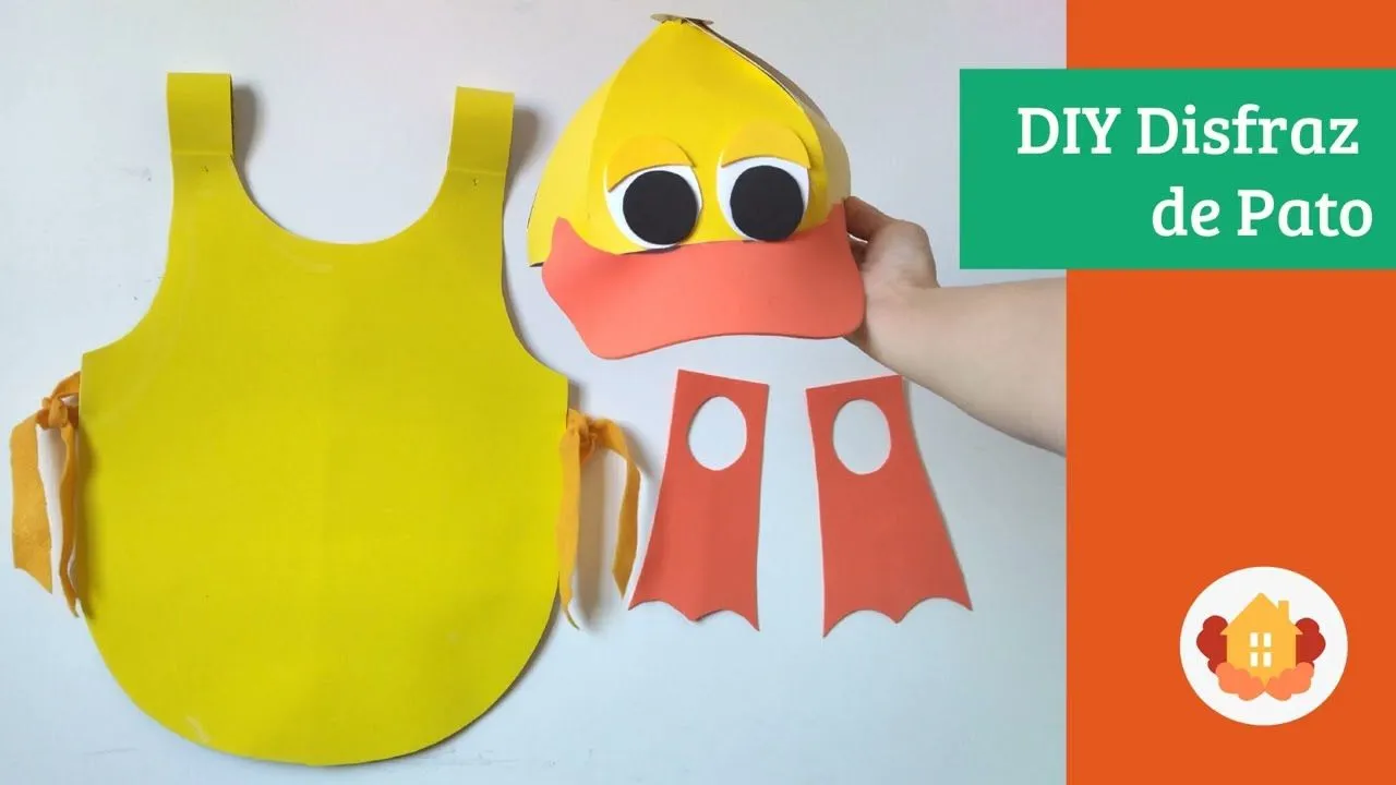 Tutorial para hacer disfraz de pato con foami - YouTube