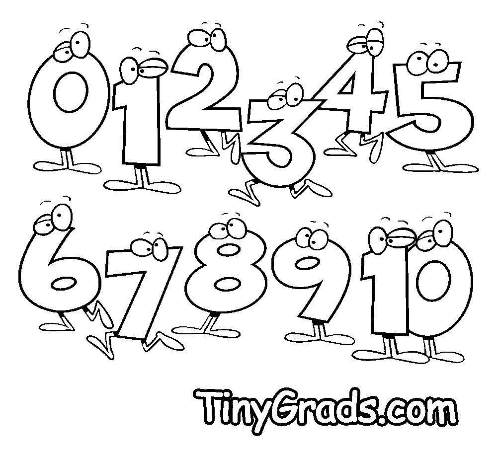 Tutti i numeri da colorare con gli occhi - disegni da colorare e stampare  gratis immagini per bambini Disney