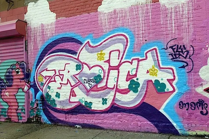 UK Girls on Top (G.O.T) in Bronx graffiti jam and at bOb's Gallery