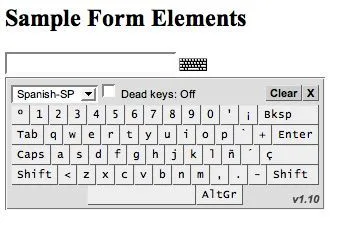 es usando un teclado virtual para complementar los elementos input