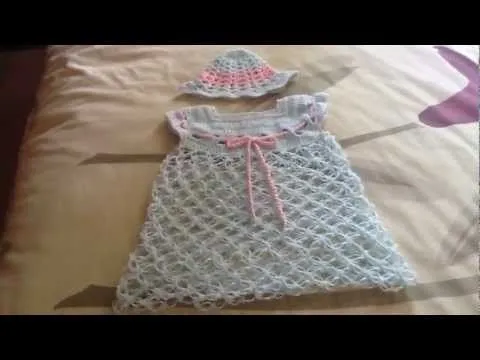Vestidito para bebe en crochet - YouTube