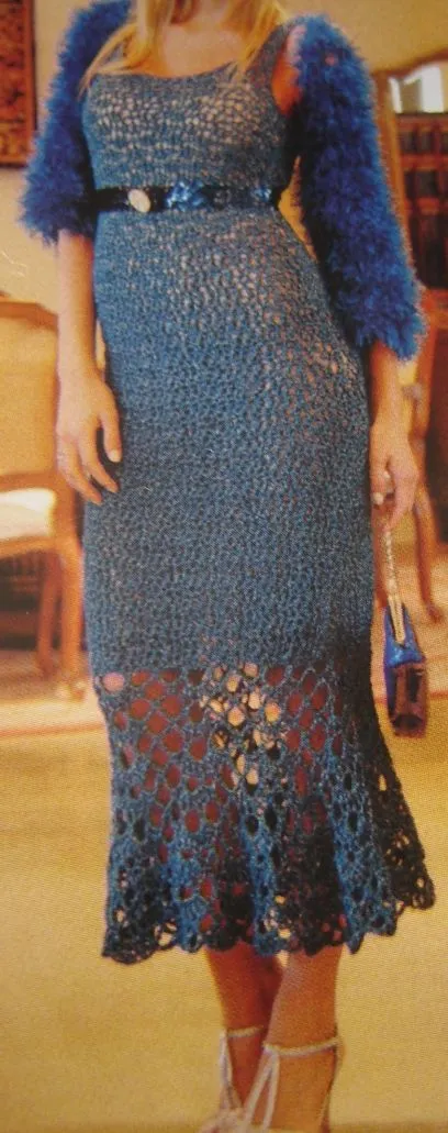 Vestidos de dama tejidos a crochet - Imagui