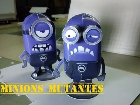Mi Villano Favorito Paperkraft Tutorial "Minions Mutantes" - YouTube