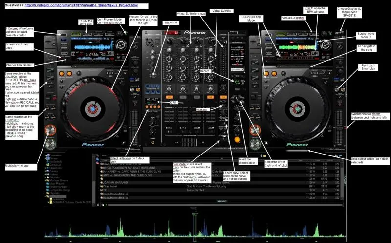 VIRTUAL DJ SOFTWARE - Skin Pioneer CDJ2000 NEXUS + DJM900 NEXUS