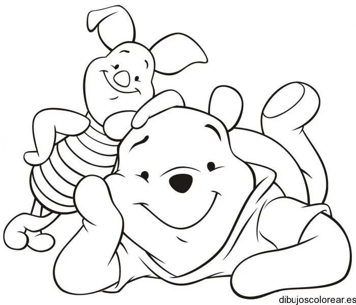 Dibujos para colorear faciles de Winnie Pooh - Imagui