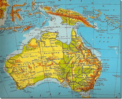 013 Geografía de Oceanía - conocimientos.com.ve: Oceanía - Mapa Fisico