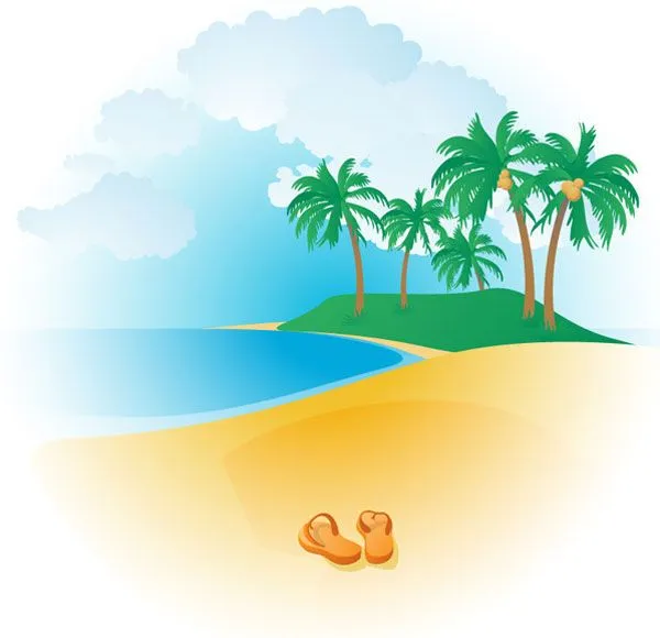 074-Tropical Beach | Free Vector Graphics Download | Free Vector ...