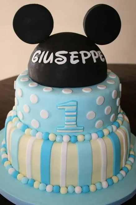 Baby Mickey Cake! | birthday ideas | Pinterest