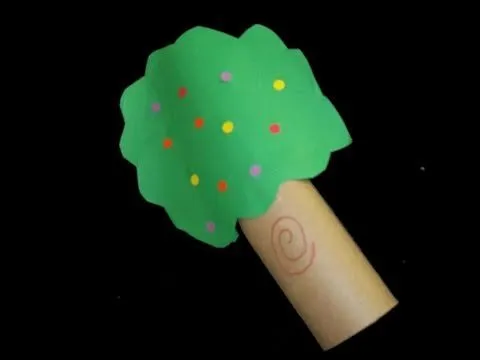 Manualidades de Reciclaje: Como hacer un árbol con papel hig