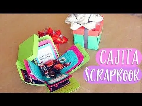 Cajita scrapbook // carta + regalo original [Exploding box ...