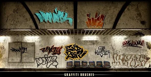 10 Brushes de Graffiti para Photoshop de alta calidad | Pixelco