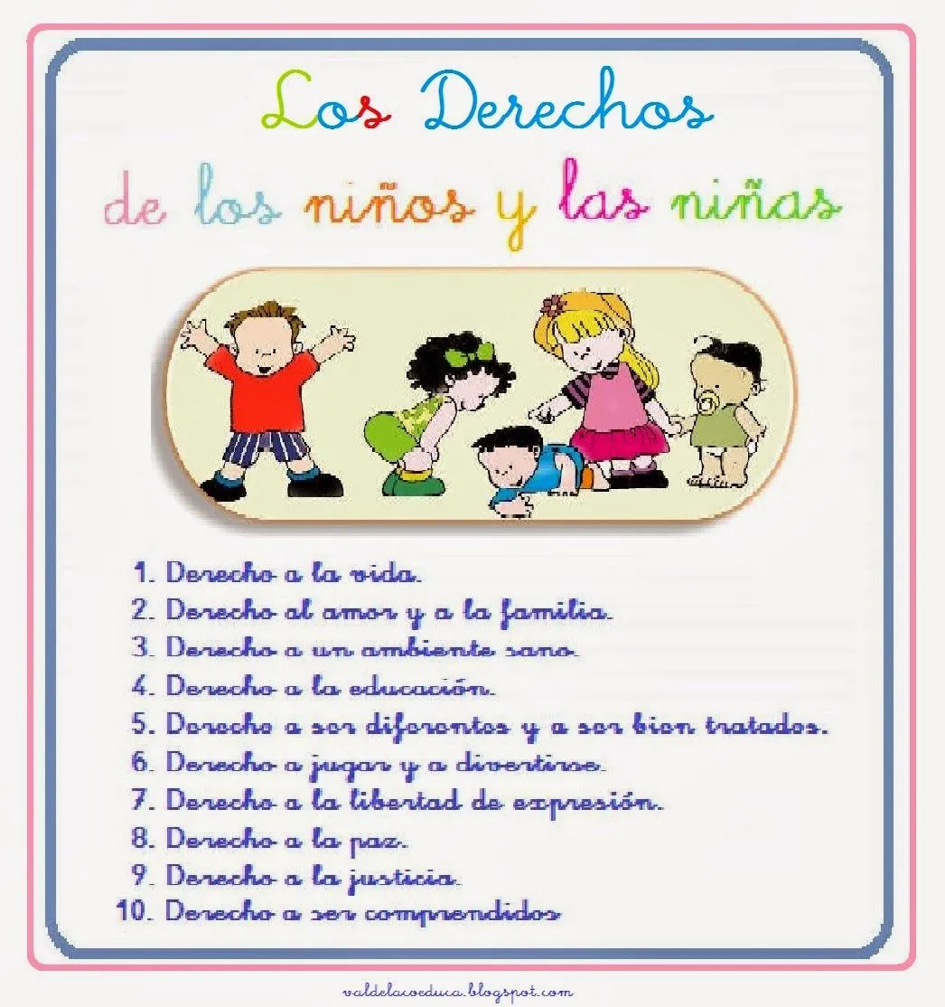 Los 10 derechos del niño - Imagui