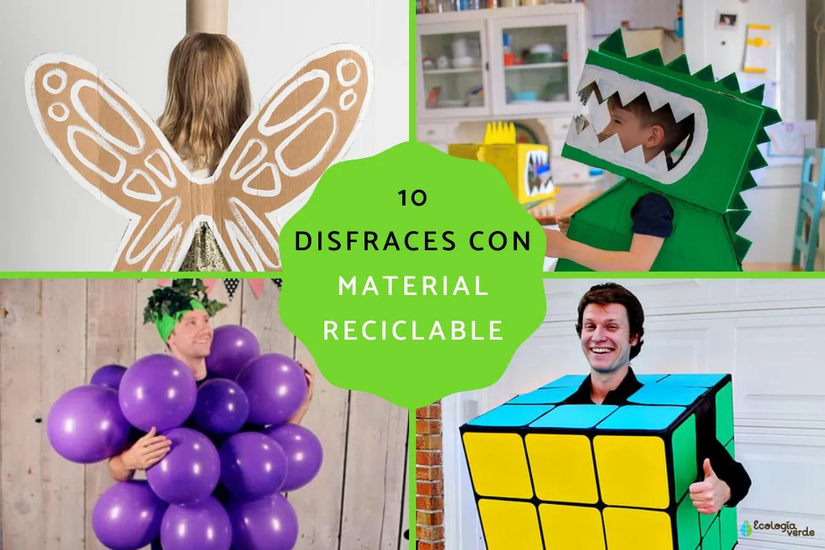 10 disfraces con material reciclado - ¡Ideas originales con FOTOS!
