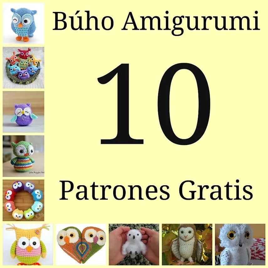 10 Patrones de Búhos Amigurumi Gratis - Arte Friki