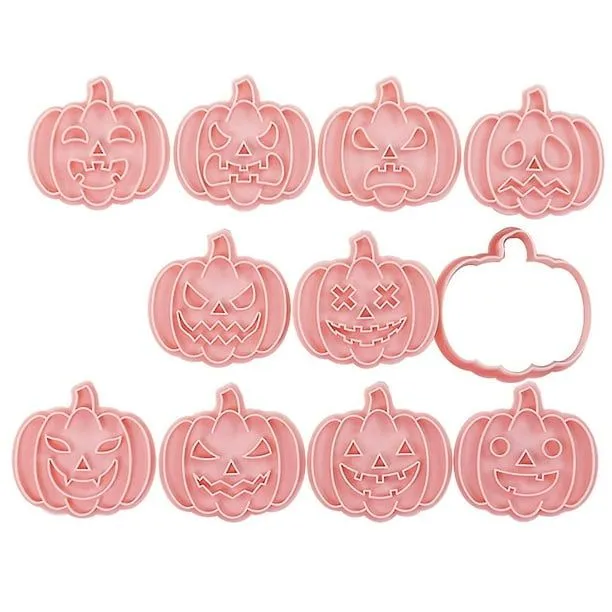 10 Uds. Cortadores de galletas de calabaza para Halloween, molde para  galletas, molde para hornear figuras de azúcar YONGSHENG 9024715354426 |  Walmart en línea