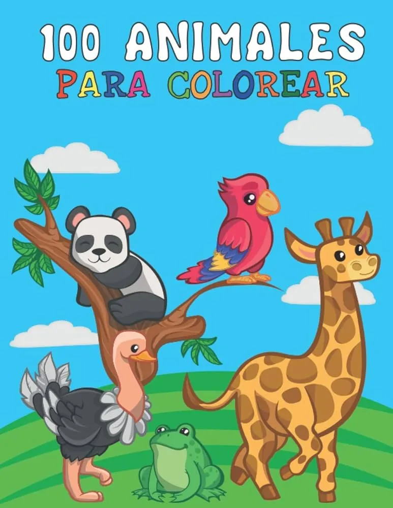 100 Animales para Colorear: - Libro para Niños: Pinta, Aprende y Divierte :  Chacon Vera, Alexandra Maziel: Amazon.com.mx: Libros