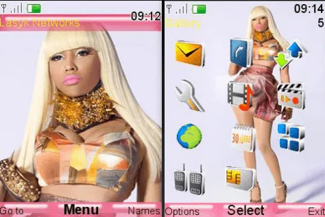 100% Celulares: Nicki Minaj tema para celular Luciendo como una barbie