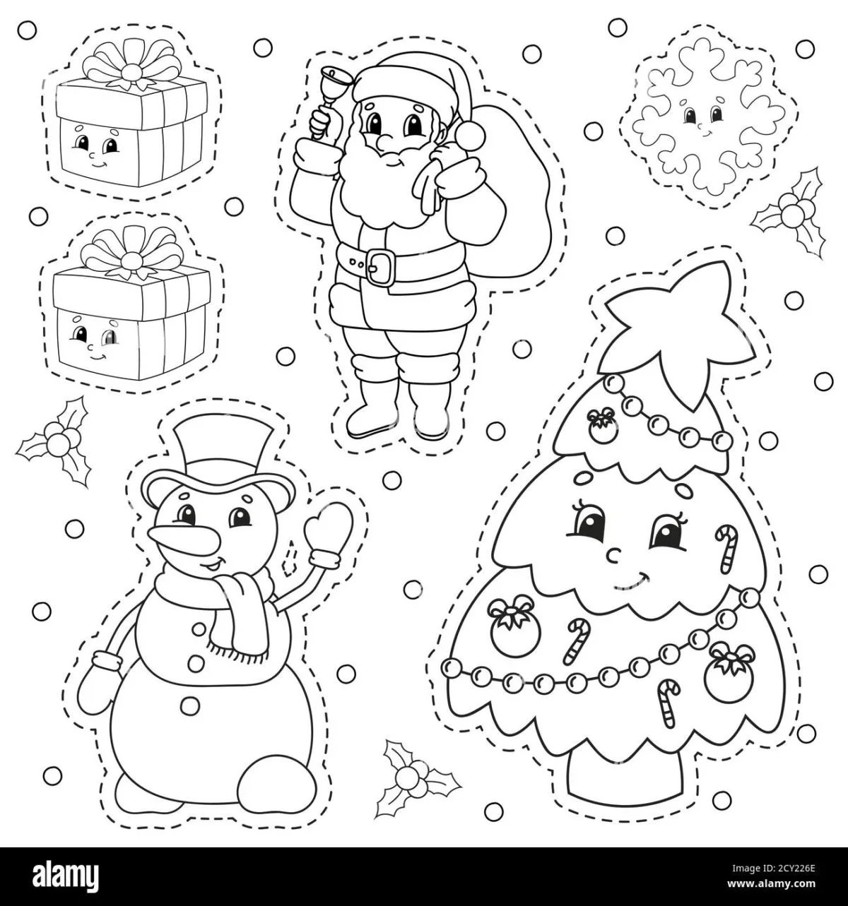 ▷ 100 dibujos de Navidad para compartir, colorear y descargar