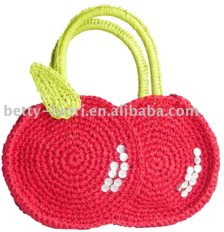 100% de papel crochet bolsos de paja-Bolsos Mano-Identificación ...