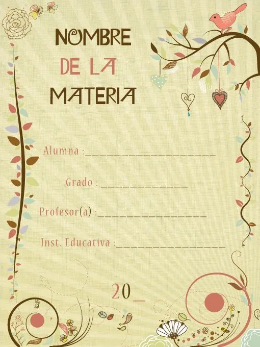 1000+ ideas sobre Caratulas Para Cuadernos Escolares en Pinterest ...