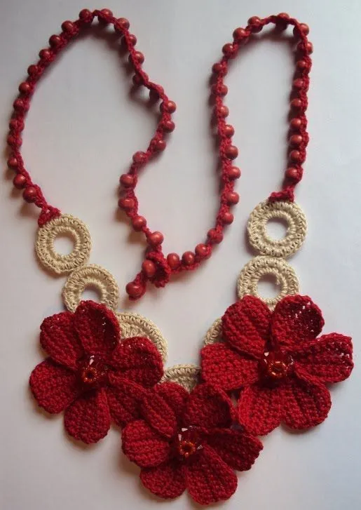 1000+ ideas sobre Collares Tejidos en Pinterest | Collares crochet ...