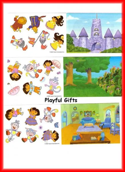 12 Dora Stickers "Create A Scene Kit" Party Favor | eBay