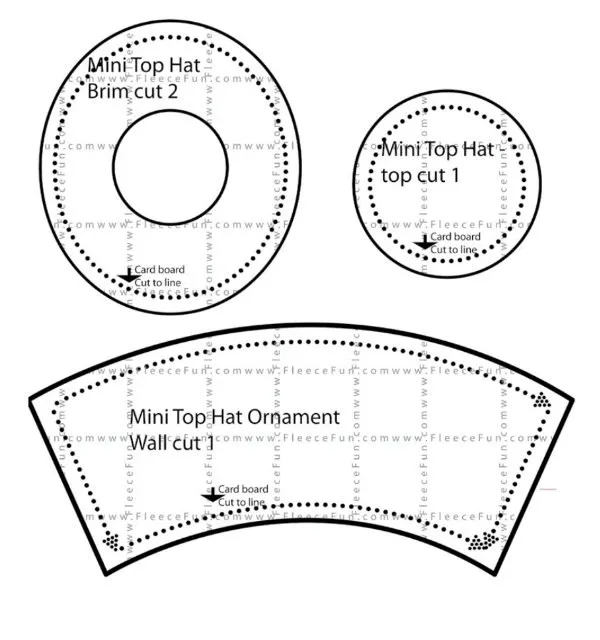 Muro | VK | Hat template, Mini top hat, Hat crafts