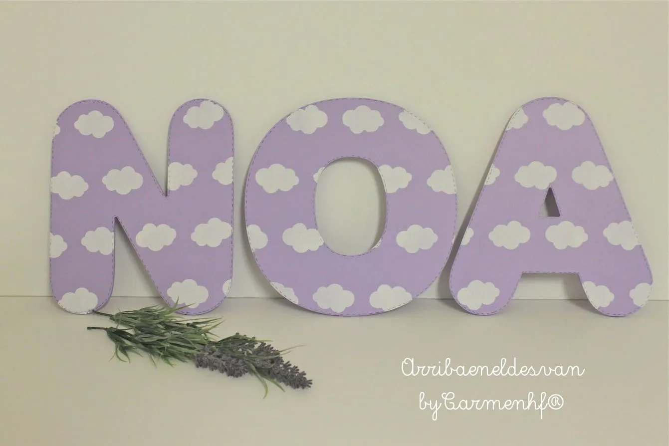 12 MAR : letras para decorar - ARRIBAENELDESVANbyCarmenhf ...