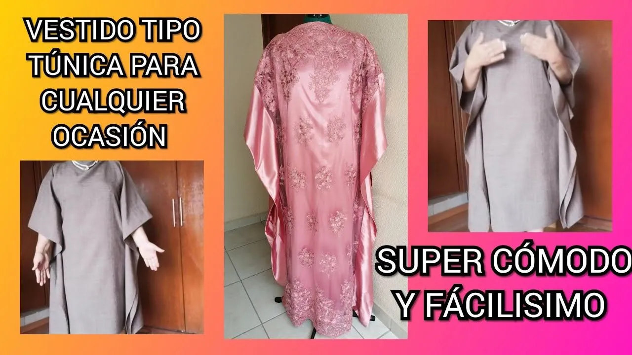 13. VESTIDO/TÚNICA, PARA CUALQUIER OCASIÓN, CÓMODO Y FÁCILISIMO. - YouTube