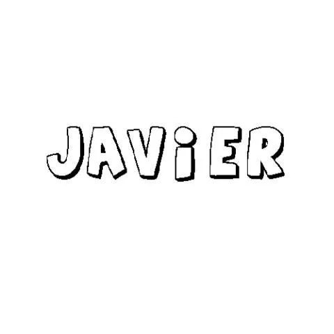 JAVIER: Dibujos para colorear