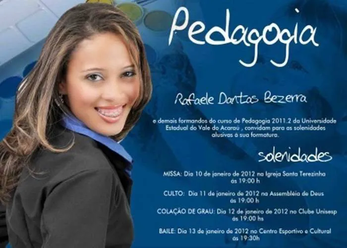 14 Convites Encantadores para Formatura de Pedagogia – Modelos de Convite