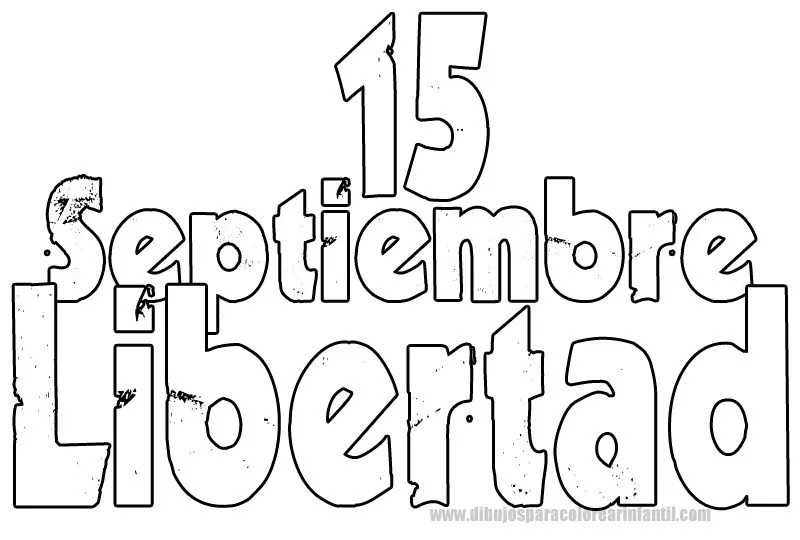 Dibujos del 15 de septiembre para colorear - Imagui