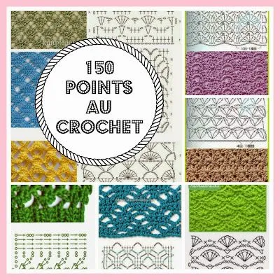 150 PUNTOS FANTASÍA EN CROCHET CON GRÁFICOS PATRONES GRATIS ~ TODO ...