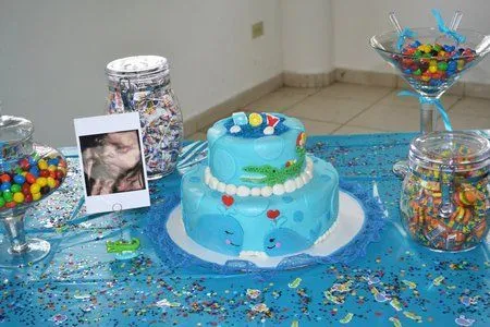 17 lindos pasteles para un baby shower de niño